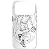 Magliette de Amante del basket per Ragaz Custodia per iPhone 17 Pro Pallacanestro Ragazza Una Linea Disegno Pallacanestro