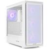 NOX XTREME PRODUCTS HUMMER AERO - Mid-Tower ATX | M-ATX | ITX, Include 4 Ventole ARGB PWM 140 mm, Fronte Mesh, Laterale in Vetro Temperato, USB-C e USB 3.0, Supporto GPU fino a 420 mm, Bianco