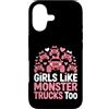 Girls Like Monster Trucks Coquette Truck Custodia per iPhone 17 Ragazze come Monster Trucks Divertente Coquette Truck Amante