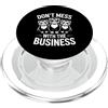 Cute Animal Lover Cool Illustrated Ferre Divertente furetto dicendo non scherzare con il business PopSockets PopGrip per MagSafe