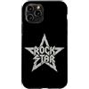 Vintage Rock & Roll Music Rock Concert M Custodia per iPhone 11 Pro Rockstar Rock N Roll - Chitarra elettrica per amanti della musica rock