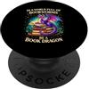 Book Dragon Fantasy Gifts Reading Enthus In un mondo pieno di topi di biblioteca Sii un nerd del libro del drago del libro PopSockets PopGrip Adesivo