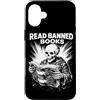 Read Banned Books Readers Literature Jun Custodia per iPhone 16 Plus Leggi Libri vietati Letteratura di scheletro Umorismo oscuro