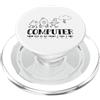 Software Developer Computer Engineer Exp Computer Whisperer Coding Coder Programmatore di programmazione PopSockets PopGrip per MagSafe