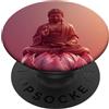 Buddha Designs by Kajiro Buddha astratto - fiore di loto - buddismo spirituale buddista PopSockets PopGrip Adesivo