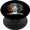 Afro Queen Proud Strong Fun Dope Enlight Regina Afro PopSockets PopGrip Adesivo
