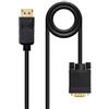 Nanocable 10.15.4402 - Cavo convertitore DisplayPort a VGA, DisplayPort/M-VGA/M, nero, 2.0 m