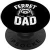 Vintage Retro Ferret Owner Men Wildlife Divertente furetto papà dicendo carino amante degli animali PopSockets PopGrip Adesivo
