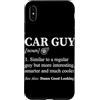 Car Guy Humor Graphic Car Lover Car Mech Custodia per iPhone XS Max Definizione di ragazzo di macchina simile a un ragazzo normale ma un'auto più fresca