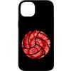 Red Volleyball Kids Custodia per iPhone 14 Plus Tie-Dye - Tie-Dye della squadra di pallavolo, colore: