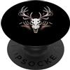 Hunting Gift For A Hunter Deer Skull With Antlers Hunting PopSockets PopGrip Adesivo