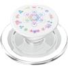 Metatron's Cube Cosmos Metatron Cube e corona di fiori PopSockets PopGrip per MagSafe