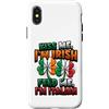 Dual Heritage Shamrock Clover Designs Custodia per iPhone X/XS Metà Irlandese Metà Italiano Irlandese Italiano