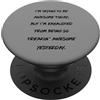 PeeKay Apparel - Fun Citazione divertente I'm Trying To Be Awesome Today PopSockets PopGrip Adesivo