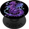Mystical Medieval Dragon Legends Merchan Mistico Drago Viola per Bambini PopSockets PopGrip Adesivo