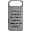 PeeKay Apparel - Fun Custodia per iPhone Air Citazione divertente I'm Trying To Be Awesome Today