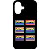 LGBT Pride Flag Retro Tee Custodia per iPhone 17 Bandiera LGBT Pride Retro anni '80 e '90 Pride Month