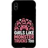 Girls Like Monster Trucks Coquette Truck Custodia per iPhone XS Max Ragazze come Monster Trucks Divertente Coquette Truck Amante
