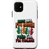 Dual Heritage Shamrock Clover Designs Custodia per iPhone 11 Metà Irlandese Metà Italiano Irlandese Italiano
