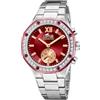 LOTUS Orologio Intelligente Donna Ibrido Connected Acciaio Inossidabile 316L - Vetro minerale - Impermeabile 5 ATM - Controllo musica, contapassi, notifiche e rifiuto chiamate 18924/3
