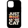 Retro Cat Lover Cats Custodia per iPhone 12/12 Pro Divertente Just One More Cat Gats