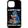 Book Dragon Fantasy Gifts Reading Enthus Custodia per iPhone 16 Pro Max Un libro al giorno tiene lontana la realtà Dragon Fantasy Book Lover