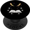 Book Dragon Fantasy Gifts Reading Enthus Dragon Book Lover Fantasy Reader Appassionati di lettura magica PopSockets PopGrip Adesivo