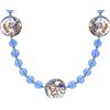 Venetiaurum - Collana Girocollo con Pietre in Vetro Originale di Murano e Argento 925 - Gioiello Made In Italy Certificato