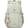 Lutuan Zaino per Ragazze Adolescenti - Zaini Scuola Media e Elementare Impermeabile con Portachiavi a Stella - Zaino Casual Grande alla Moda per Laptop da 15,6, Verde