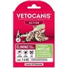 VETOCANIS Duo Soluzione per Spot On antiparassitario Memorie/zecche per Gatti 50 mg/60 MG