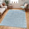 Livabliss Surya Livabliss Shaggy Spesso - Soggiorno, Sala da Pranzo, Camera Adulti e Ragazzi, Cucina - Pelo Lungo Morbido e Soffice Monocromatico, Motivo Berbero, Tappeto Camera Tinta Unita 160x213 cm - Blu