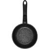 COOK CONCEPT, KC25301, X3 Casseruola Effetto Pietra con Manico Universale Removibile, Design Elegante, Materiali di qualità, Impilabile, Versatile per Cucinare, Nero, 20 cm