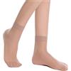 LiiYoang 12 Paia Calzini Donna Corti Trasparenti 20 Den ，Nylon Calze Elastiche Gambaletti Donna Corti Nude