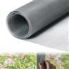 BYZESTY Zanzariera per finestra, con garza, 500 x 120 cm, per finestre, soggiorno, lucernario, porta del balcone, colore nero