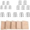 Fukaisu Kit di 20 Cunei per la Riparazione del Manico del Martello, 5 Cunei in Legno e 15 in Acciaio per Ascia Martello da Carpentiere Mazza e Manutenzione Degli Utensili