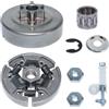 Adefol Kit 3/8 Ruota Dentata Frizione per Stihl 017 018 MS170 MS180 021 023 025 MS210 MS230 MS250, Pignone,Tamburo Frizione, Cuscinetto, Rondella, E-Clip, Dado, Tendicatena