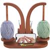 SUNOYA Yarn Winder - Avvolgitore per lana magnetico, supporto per gomitoli di lana, supporto per rotolo di filato, supporto per lana, doppio involucro per uncinetto e maglia