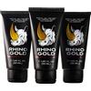 Rhino Gold BNH Rhino Gold Gel Speciale per Uomo - Gel Massaggio Naturale Puro 50ml, Confezione da 5 (3+2)