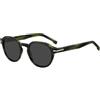 HUGO BOSS Occhiali da uomo, Verde Horn, 50/22/145