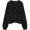 VERO MODA Vmsaba Full Needle LS V-Neck Cardi Noos, Nero, M