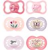 MAMSkin Soft Silicone Original & Air Ciuccio 16+ GIRL incl. 3 Steril.Boxe