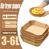 NONE Accessori per friggitrice ad aria addensata extra large Airfryer Carta da forno Fodera di carta usa e getta Pergamena antiaderente Forno di carta da cucina