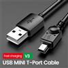 olaf Cavo USB Mini per Ricarica Rapida e Trasferimento Dati, Compatibile con Fotocamere Digitali, HDD, Lettori MP3/MP4, DVR, GPS, Cavo USB 2.0 Mini