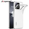 jaspever Custodia Ultra Sottile Morbida per Xiaomi 15 15T 14 14T 13 13T Pro, Cover Posteriore Protettiva Trasparente in Silicone Antiurto per Xiaomi 15