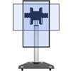 JAV Smart Board Stand per Lavagna Interattiva 32-55 pollici Girevole Supporto Mobile Regolabile in Altezza con 4 Ruote Bloccabili Design per Casa Ufficio Classe