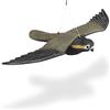 Relaxdays Falco Spaventapasseri, Volante, Allontana Piccioni, Riproduzione Realistica, a Grandezza Naturale, Multicolore