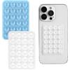 Gjinxi - 2 supporti in silicone per cellulare, ventosa in silicone, supporto a ventosa, extra forte, supporto a mani libere, per tutti i modelli di cellulare, selfie e video