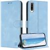 ZONNAVI Cover per Huawei P30 Lite, [Blocco RFID] Custodia a Libro in Pelle con Porta Carte, Flip Case Portafoglio Antiurto Cover per Huawei P30 Lite (Blu chiaro)