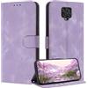 ZONNAVI Cover per Xiaomi Redmi Note 9 Pro/Redmi Note 9S, [Blocco RFID] Custodia a Libro in Pelle con Porta Carte, Flip Case Portafoglio Antiurto Cover per Redmi Note 9 Pro/Note 9S (Viola)