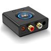 1Mii Ricevitore Bluetooth Senza Fili HiFi, Adattatore Audio Bluetooth RCA/AUX Jack 3,5mm per Impianto Stereo, Autonomia 12H, Boost Bassi, Bassa Latenza per Amplificatore, Auto, Altoparlanti Domestici
